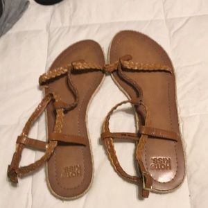 Tan sandals